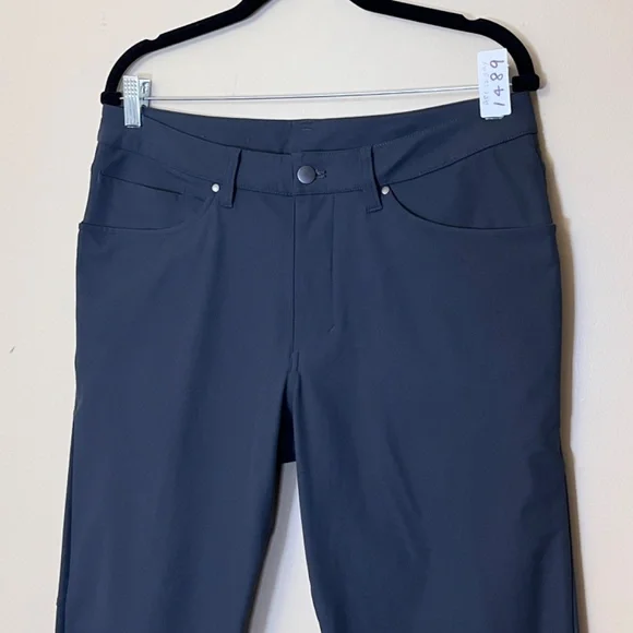 Lululemon ABC Classic Warpstreme Pants - Men's Size 32*28 - Gray Obsidian